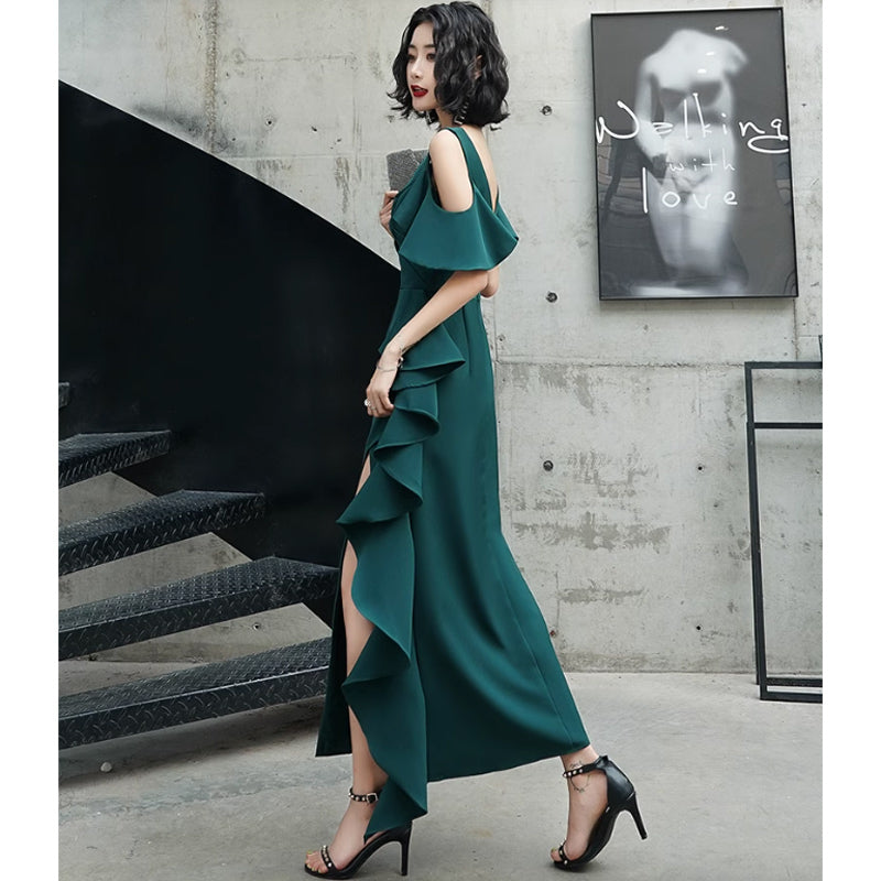 ワンショルダーオープンワンピース(4colors)