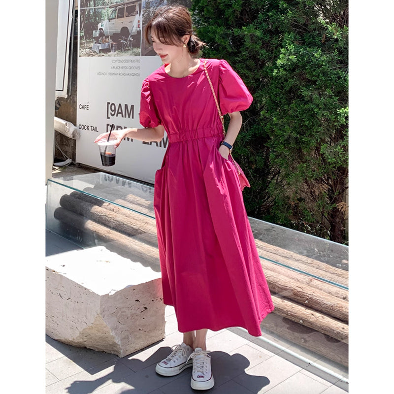 バックウエストカットワンピース