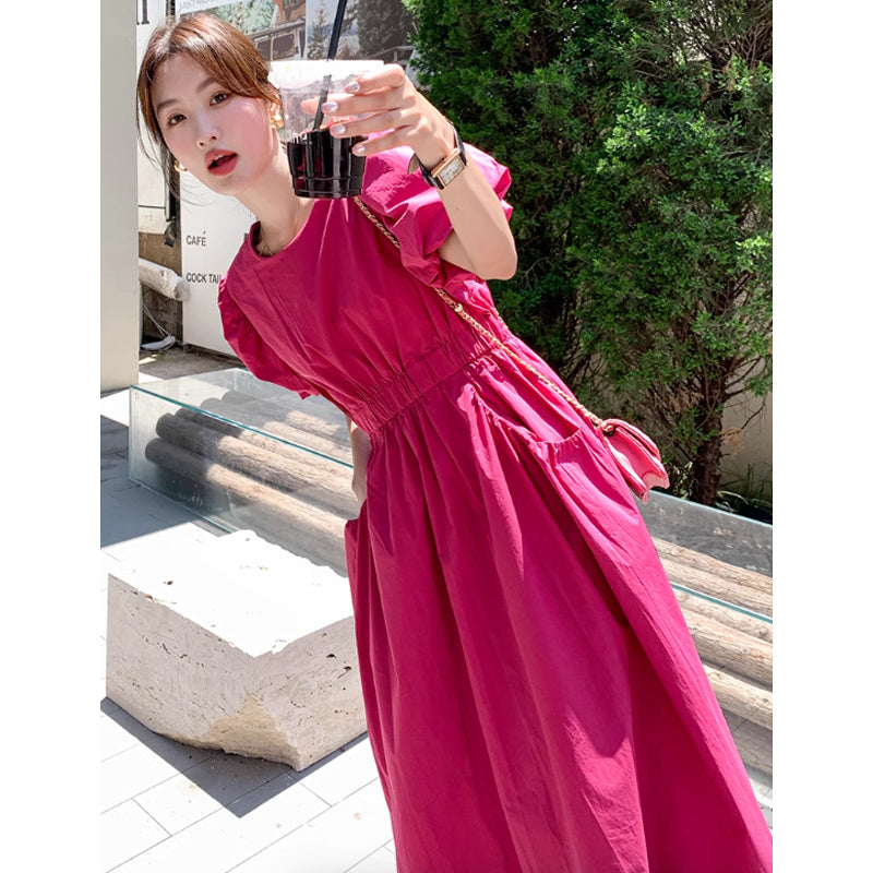 バックウエストカットワンピース