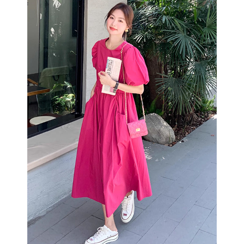 バックウエストカットワンピース