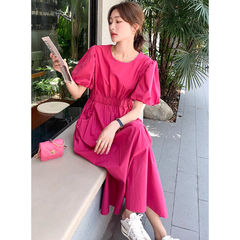 バックウエストカットワンピース