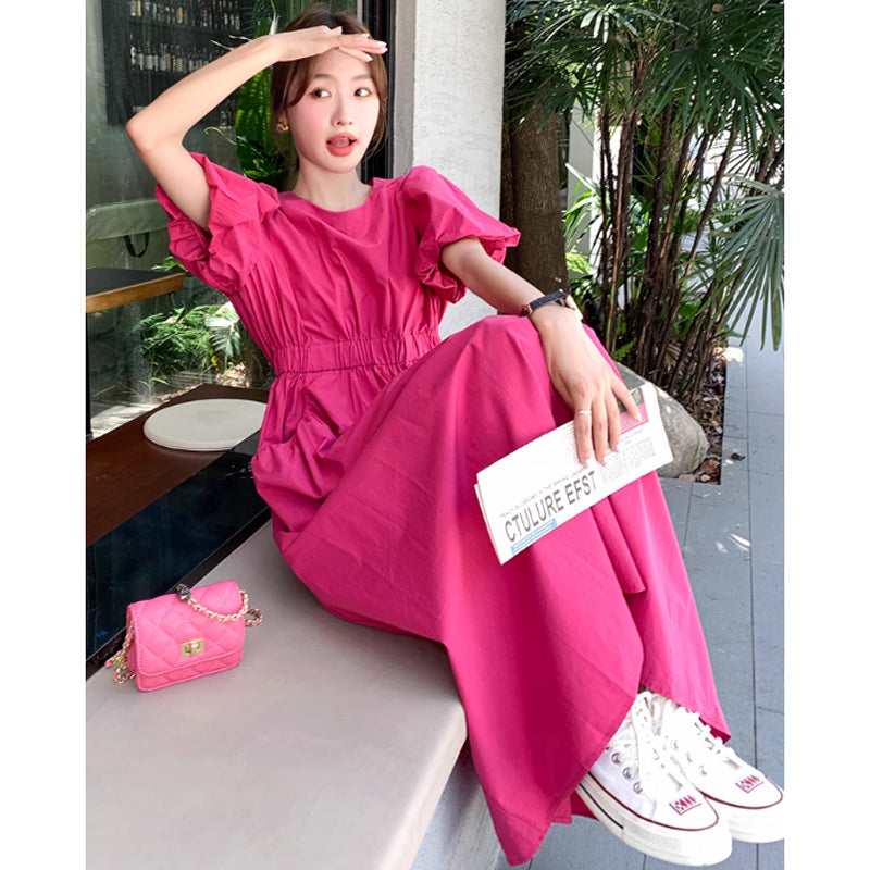 バックウエストカットワンピース