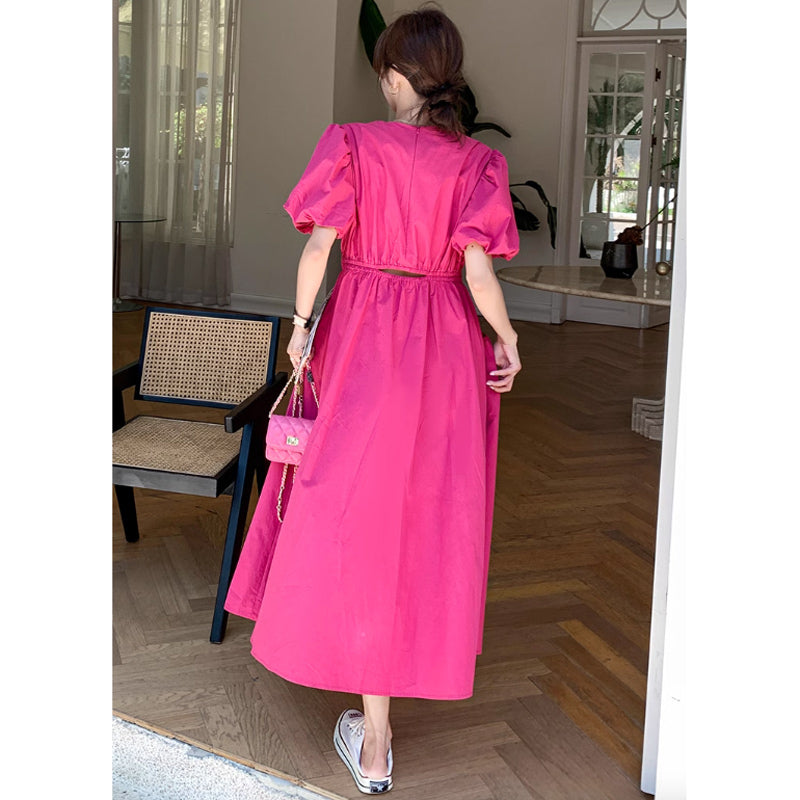 バックウエストカットワンピース