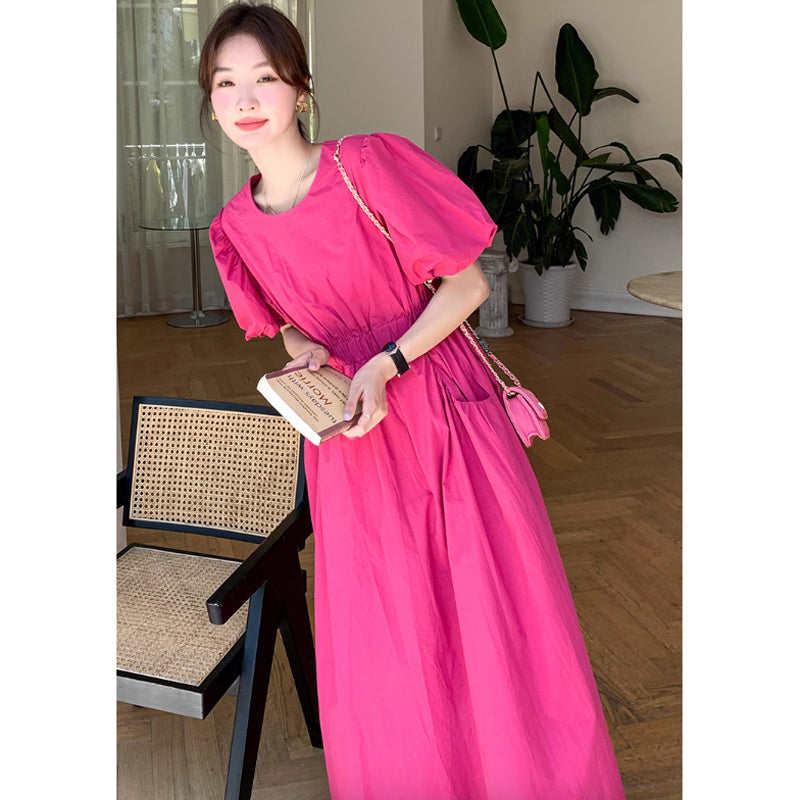 バックウエストカットワンピース