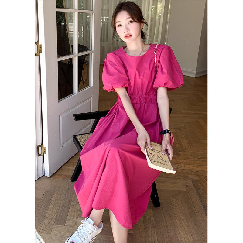 バックウエストカットワンピース