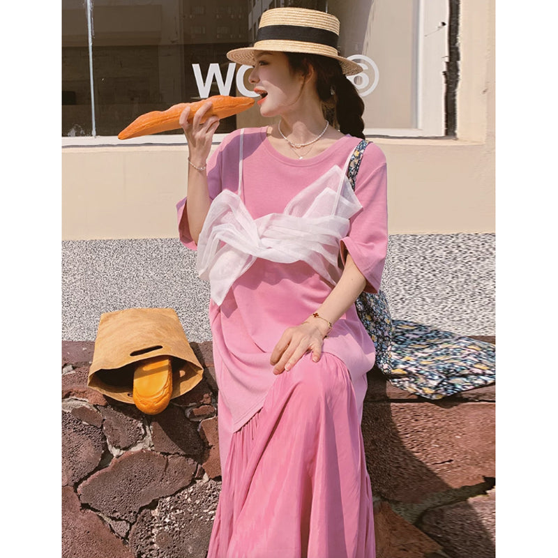 チュールビスチェワンピース