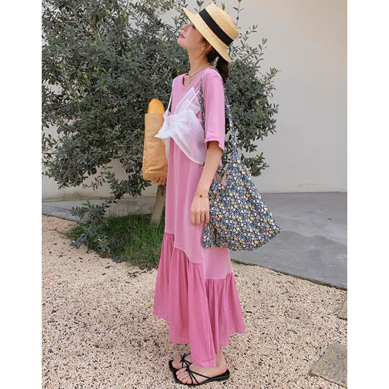 チュールビスチェワンピース