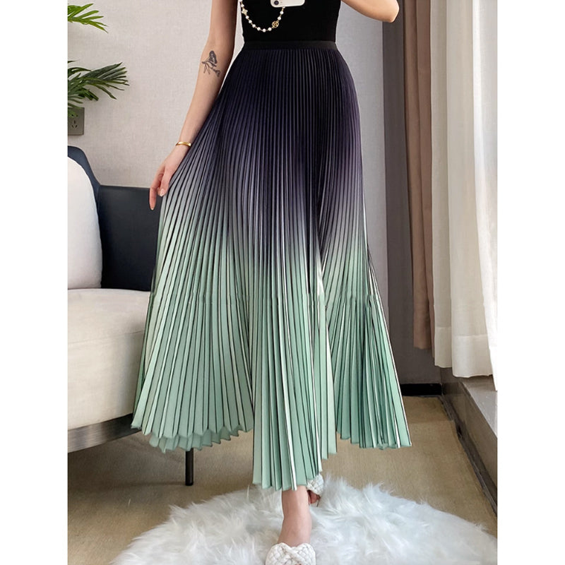 グラデーションプリーツスカート(6colors)