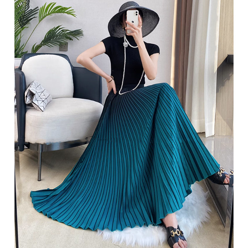 グラデーションプリーツスカート(6colors)