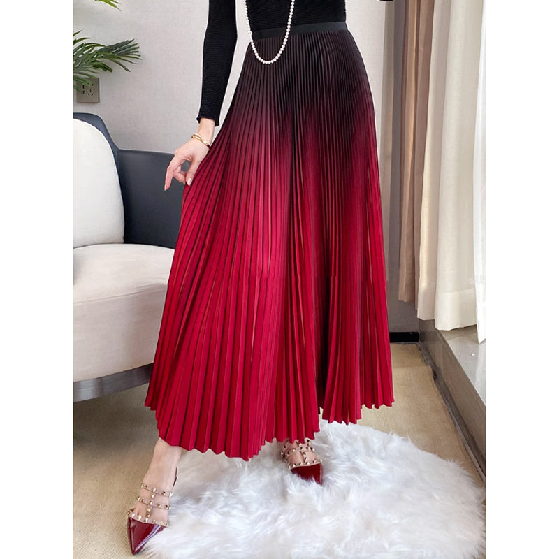 グラデーションプリーツスカート(6colors)