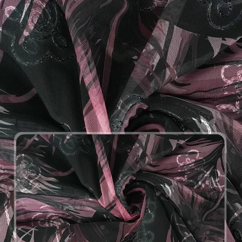 花柄ロング丈キャミソールワンピース