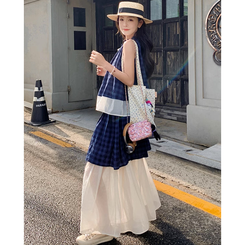 レイヤードチェックセットアップ