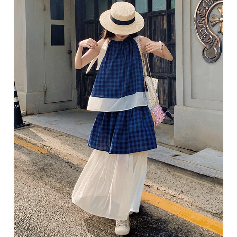 レイヤードチェックセットアップ