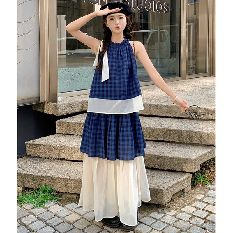 レイヤードチェックセットアップ