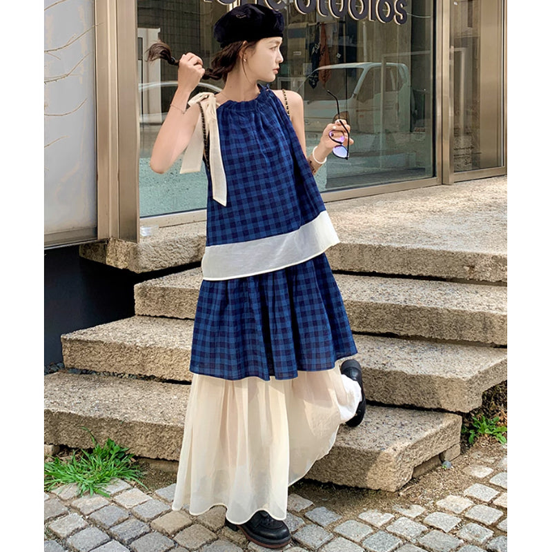 レイヤードチェックセットアップ