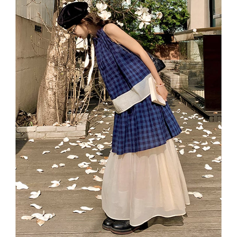 レイヤードチェックセットアップ