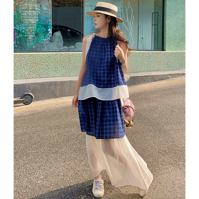 レイヤードチェックセットアップ