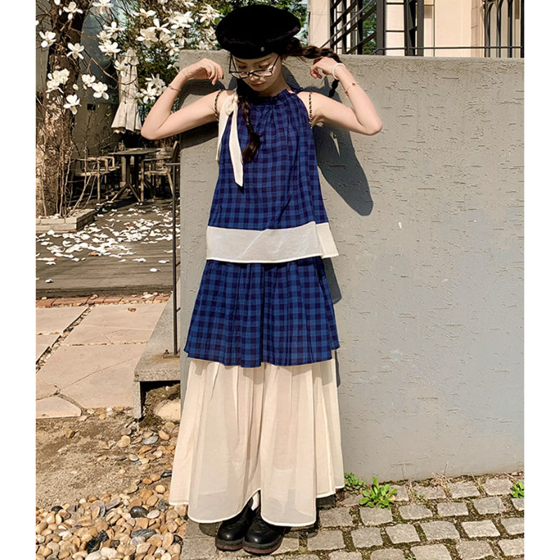 レイヤードチェックセットアップ