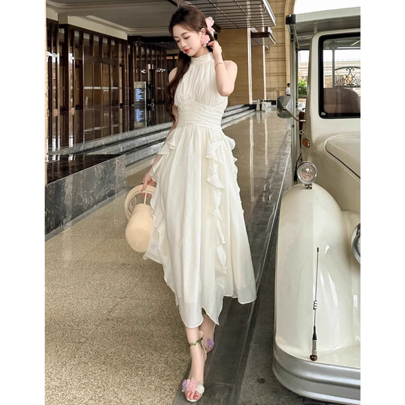 アメリカンスリーブフリルワンピース