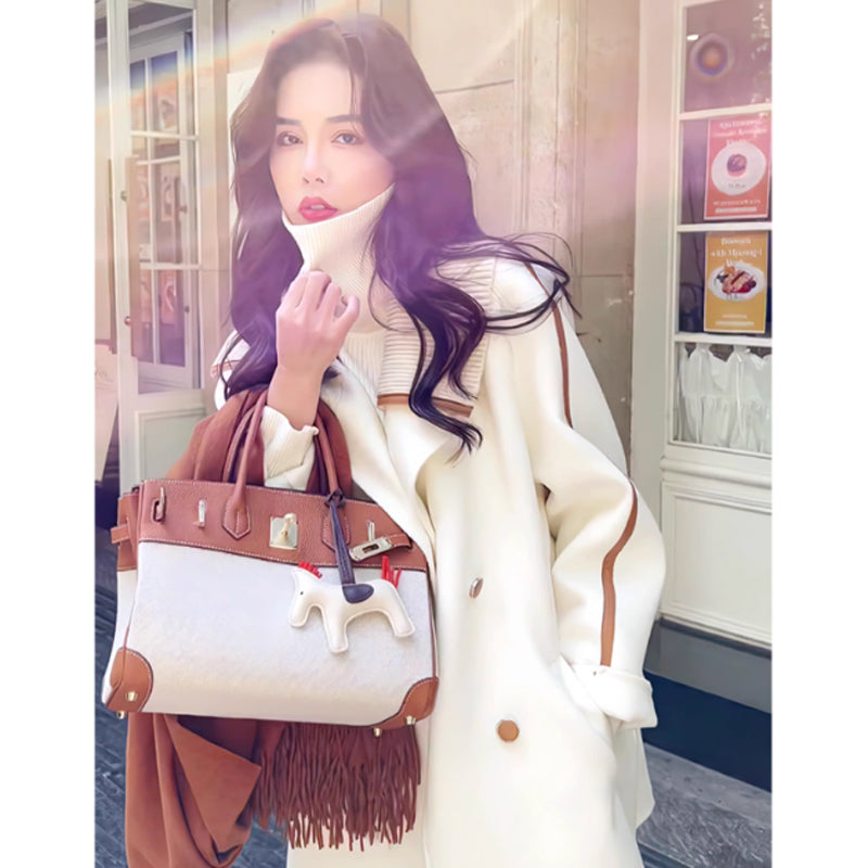 ダブルブレストピーコート