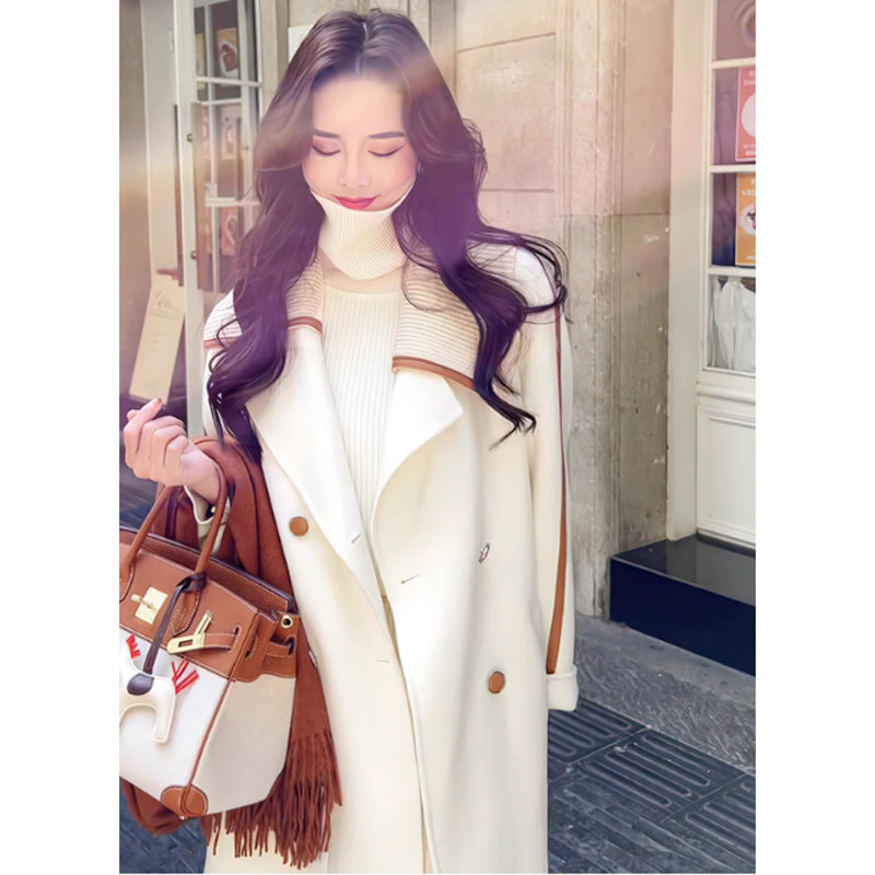 ダブルブレストピーコート