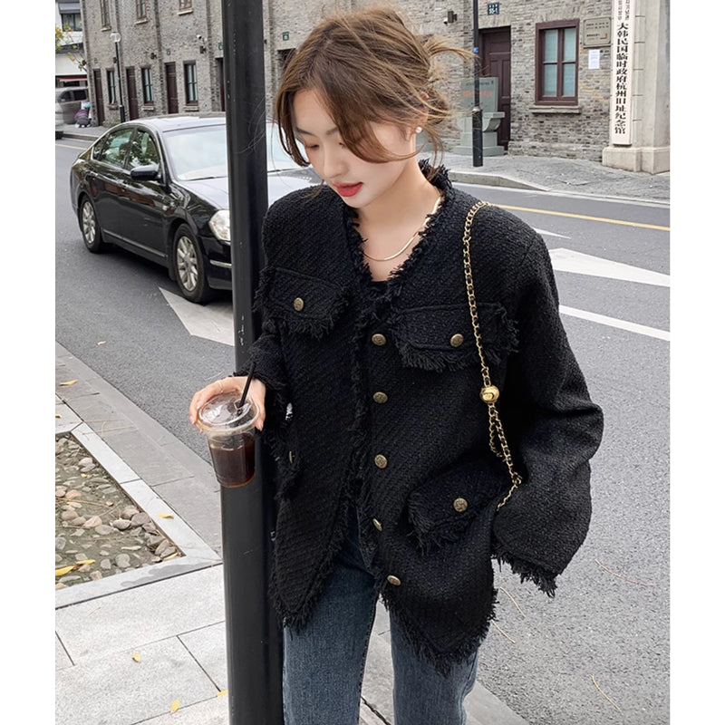 ブラックツイードジャケット