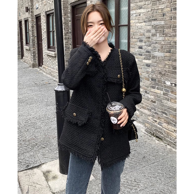 ブラックツイードジャケット