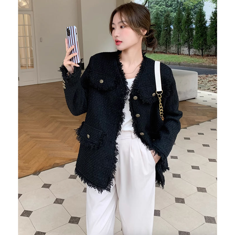 ブラックツイードジャケット