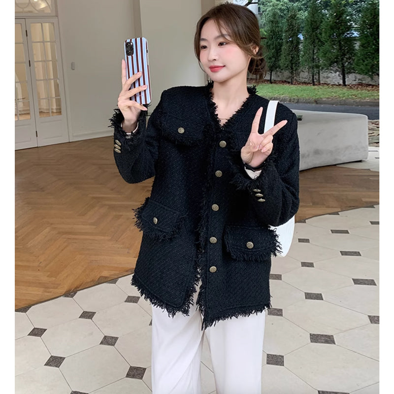 ブラックツイードジャケット