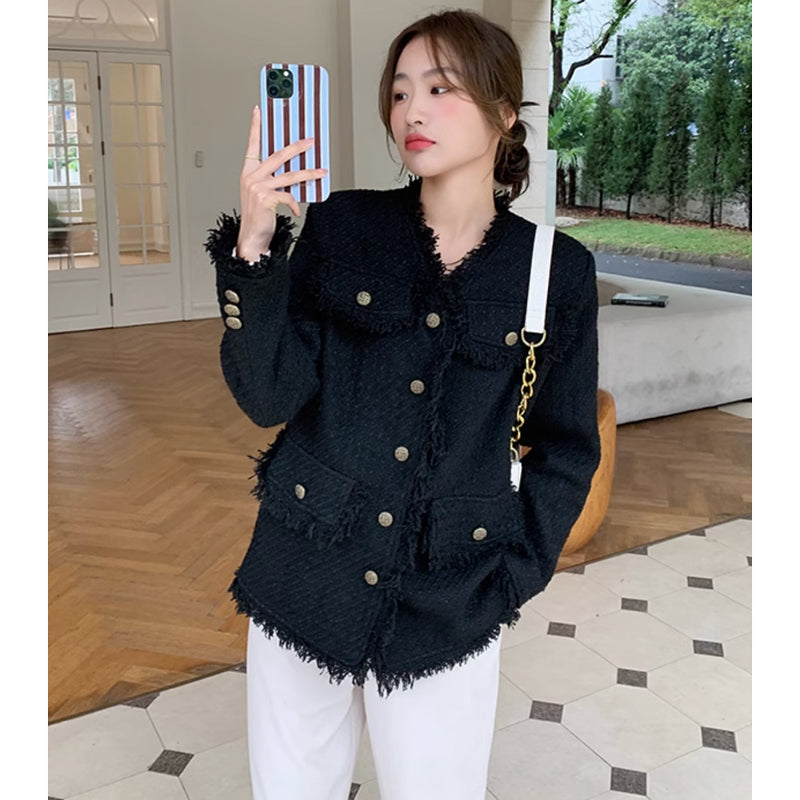 ブラックツイードジャケット