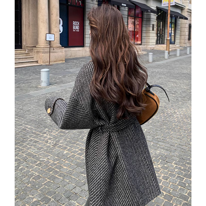 テーラードツートンコート