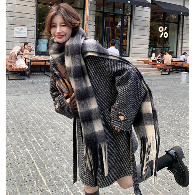 テーラードツートンコート