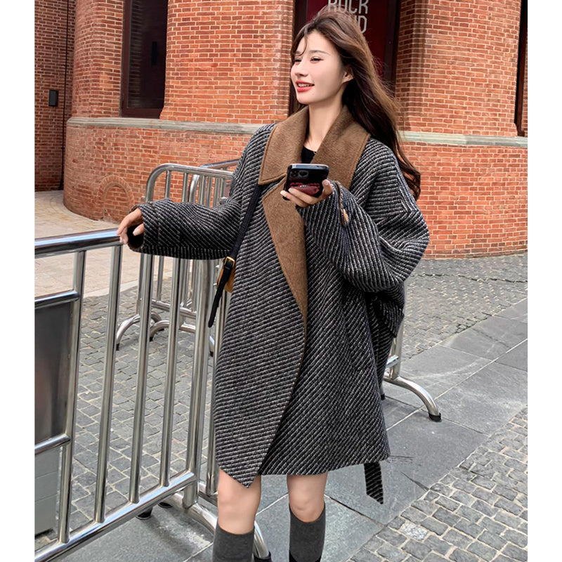 テーラードツートンコート