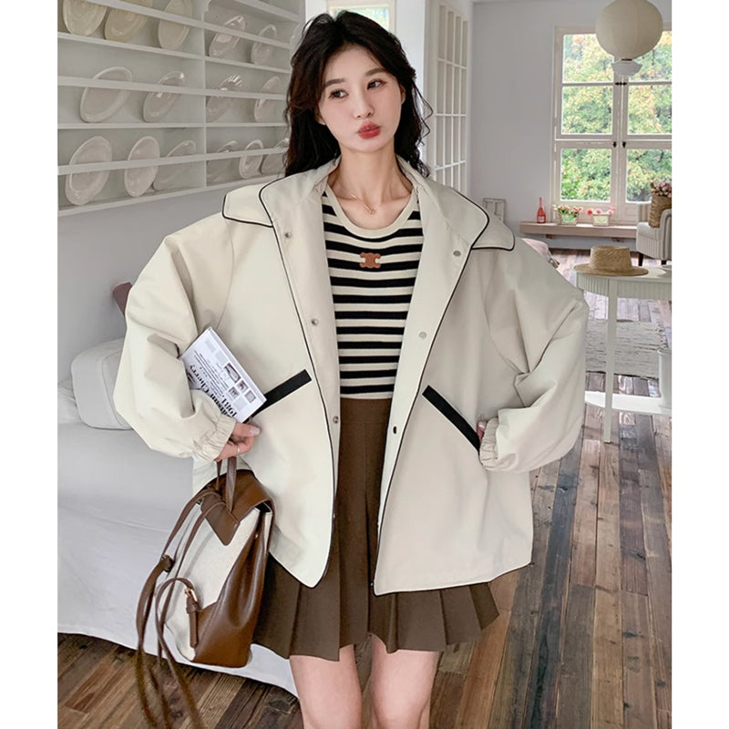 ビックシルエットフーディーウインドブレーカー