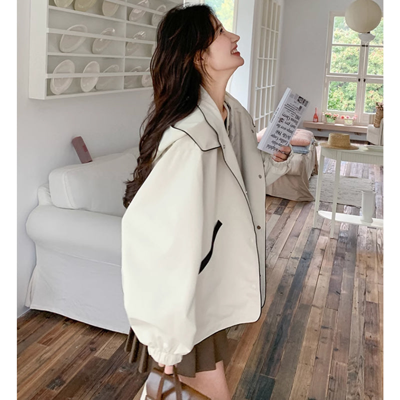 ビックシルエットフーディーウインドブレーカー