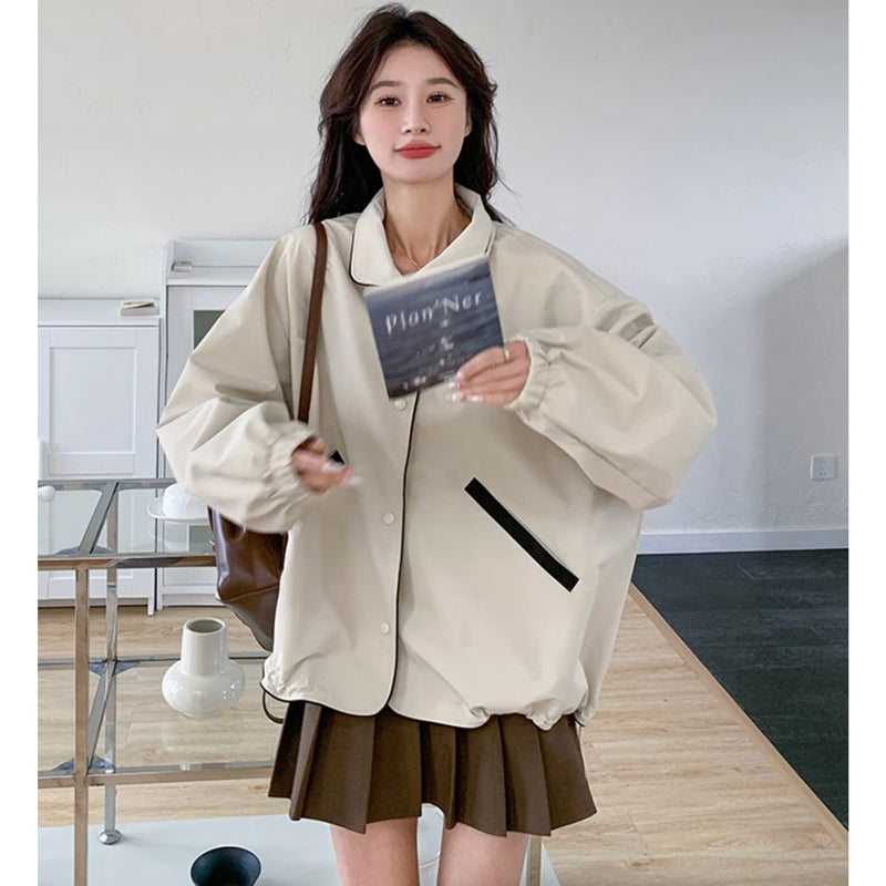 ビックシルエットフーディーウインドブレーカー