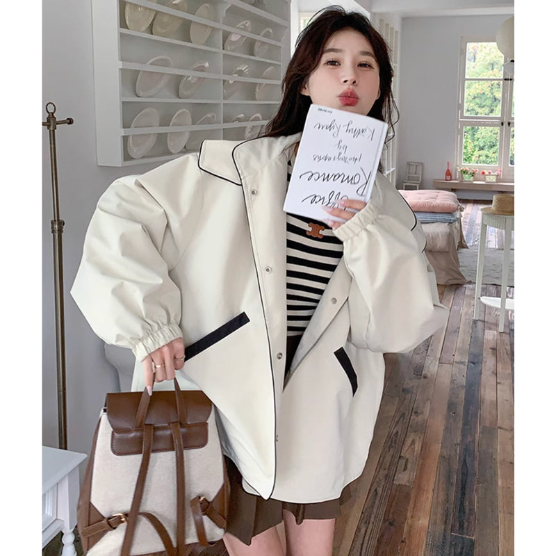 ビックシルエットフーディーウインドブレーカー