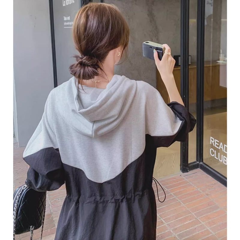 スウェット切り替えワンピース
