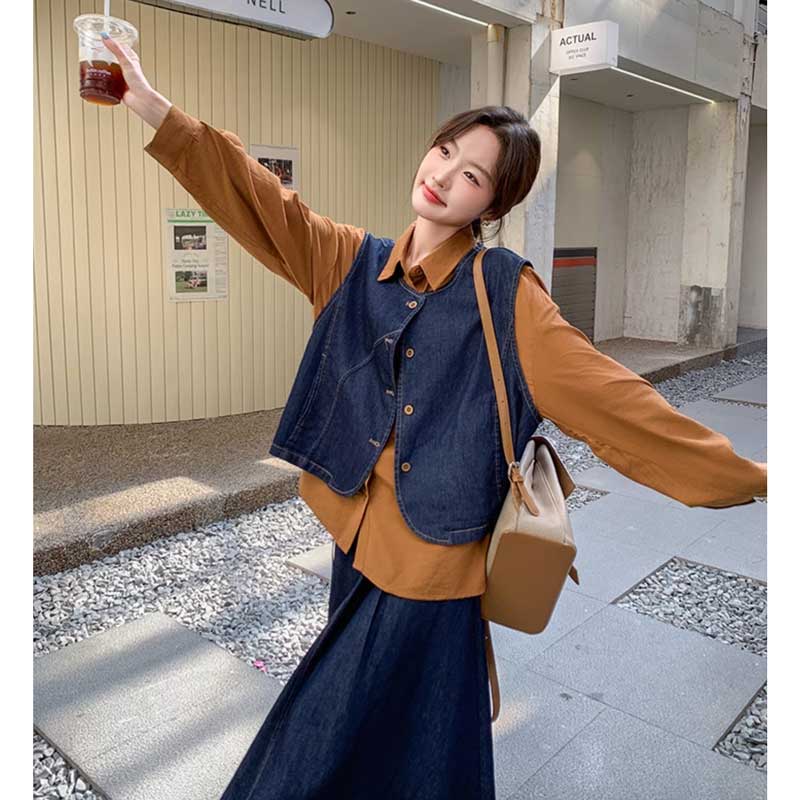 レトロデニムアンサンブル