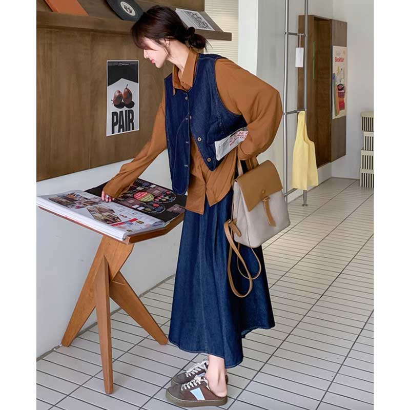 レトロデニムアンサンブル