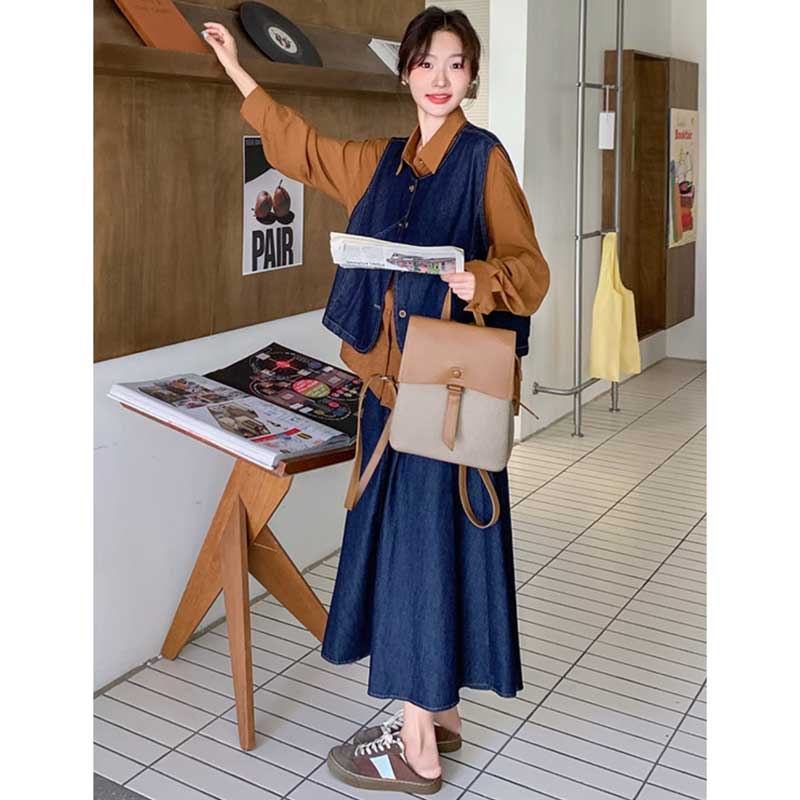 レトロデニムアンサンブル