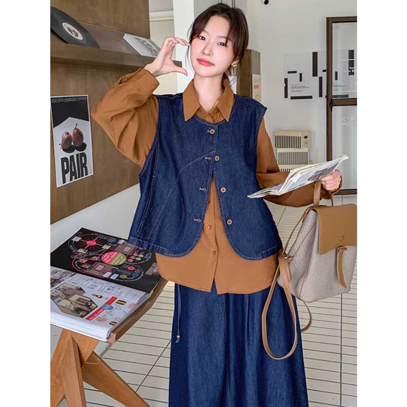 レトロデニムアンサンブル