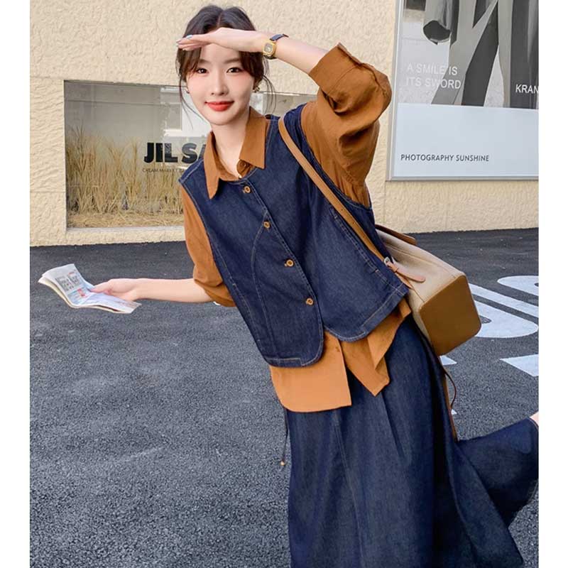 レトロデニムアンサンブル