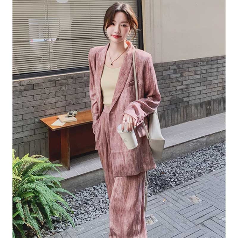 マーブルピンクオーバーサイズセットアップ