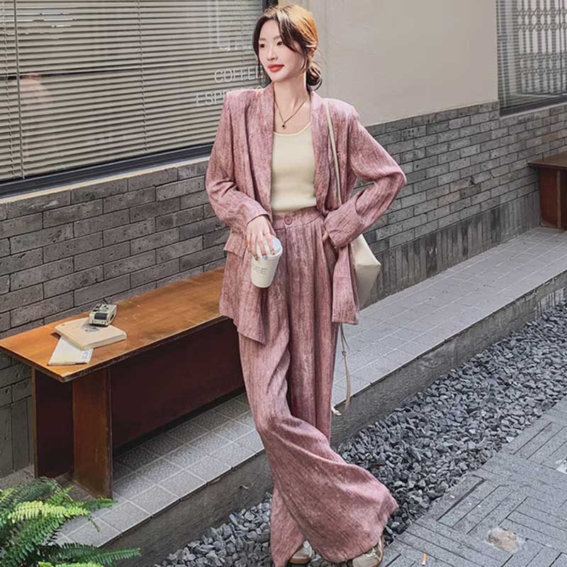 マーブルピンクオーバーサイズセットアップ