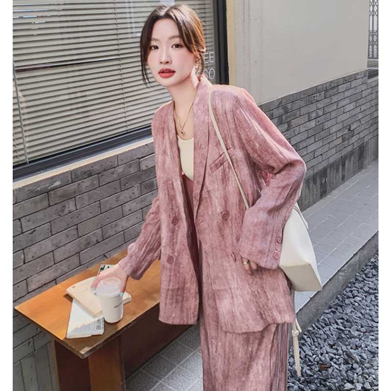 マーブルピンクオーバーサイズセットアップ