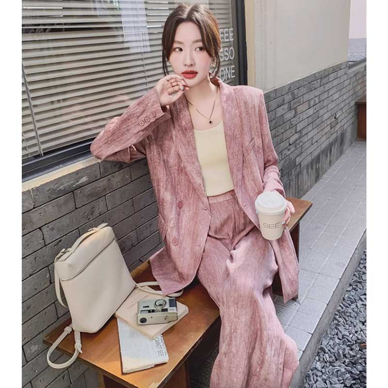 マーブルピンクオーバーサイズセットアップ