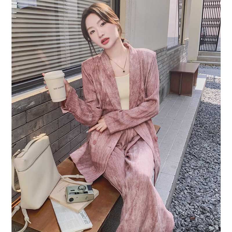 マーブルピンクオーバーサイズセットアップ