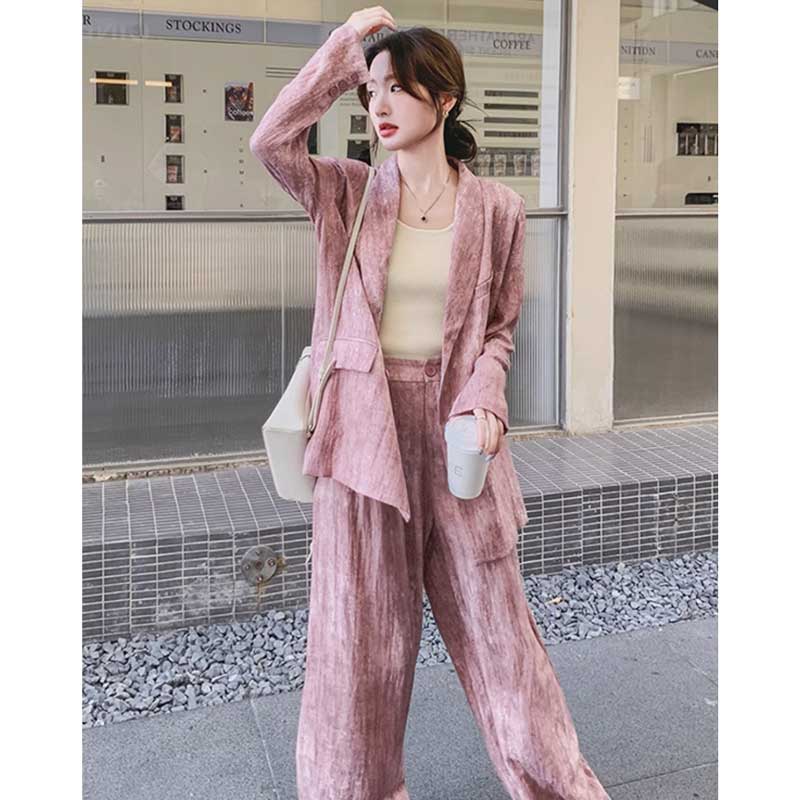 マーブルピンクオーバーサイズセットアップ