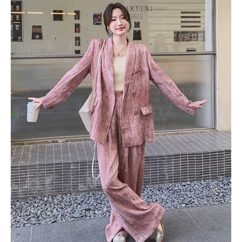 マーブルピンクオーバーサイズセットアップ